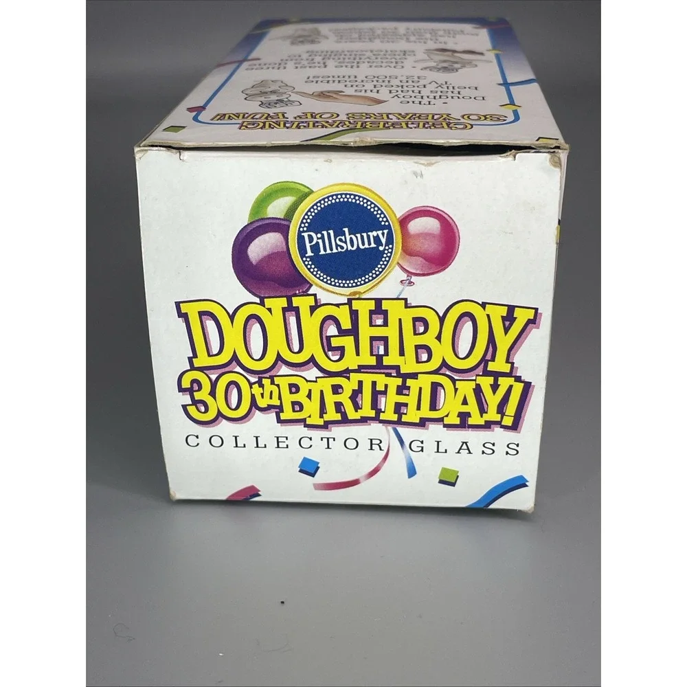 Pillsbury Doughboy 1995 Collector Plastic Glass 30th Anniversary/Birthday NIB